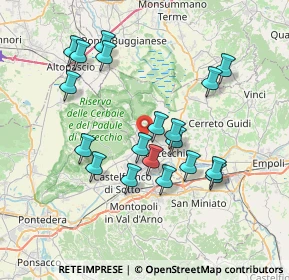 Mappa Via del Rosario, 50054 Fucecchio FI, Italia (7.19579)
