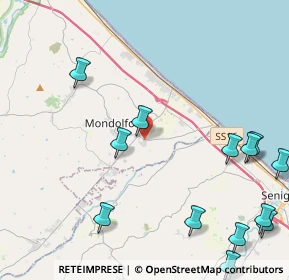 Mappa Via J.J. Pershing, 61037 Mondolfo PU, Italia (6.11214)