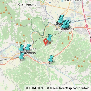 Mappa Malmantile Via Poggio alla Malva, 50055 Lastra a Signa FI, Italia (4.40167)