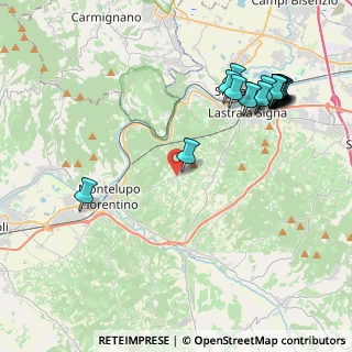 Mappa Malmantile Via Poggio alla Malva, 50055 Lastra a Signa FI, Italia (5.045)