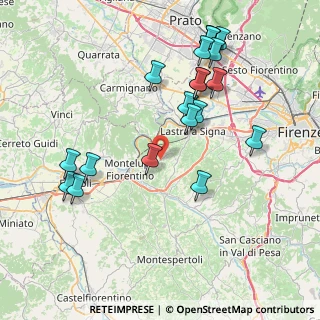 Mappa Malmantile Via Poggio alla Malva, 50055 Lastra a Signa FI, Italia (8.873)