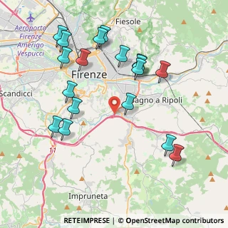 Mappa Uscita Firenze Sud, 50012 Bagno a Ripoli FI, Italia (4.42611)