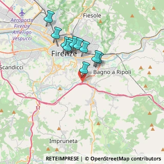 Mappa Uscita Firenze Sud, 50012 Bagno a Ripoli FI, Italia (3.31091)