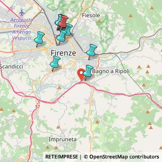 Mappa Uscita Firenze Sud, 50012 Bagno a Ripoli FI, Italia (4.67364)