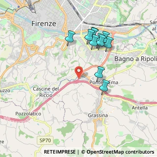 Mappa Uscita Firenze Sud, 50012 Bagno a Ripoli FI, Italia (1.88091)