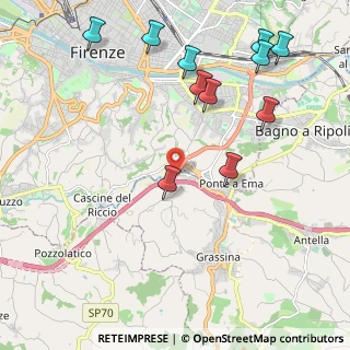 Mappa Uscita Firenze Sud, 50012 Bagno a Ripoli FI, Italia (2.52545)