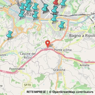 Mappa Uscita Firenze Sud, 50012 Bagno a Ripoli FI, Italia (3.38625)