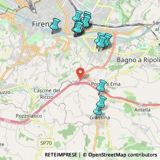 Mappa Uscita Firenze Sud, 50012 Bagno a Ripoli FI, Italia (2.426)