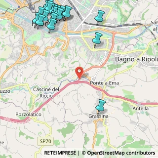 Mappa Uscita Firenze Sud, 50012 Bagno a Ripoli FI, Italia (3.4055)