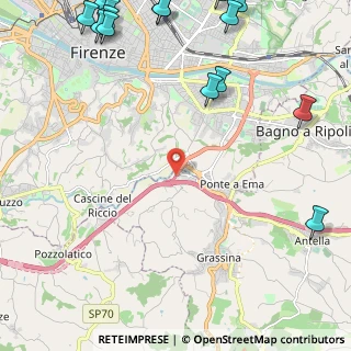 Mappa Uscita Firenze Sud, 50012 Bagno a Ripoli FI, Italia (3.66467)