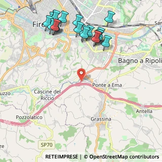Mappa Uscita Firenze Sud, 50012 Bagno a Ripoli FI, Italia (2.675)
