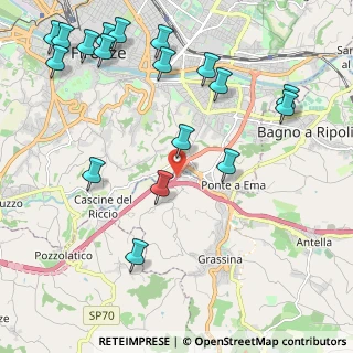 Mappa Uscita Firenze Sud, 50012 Bagno a Ripoli FI, Italia (2.75389)