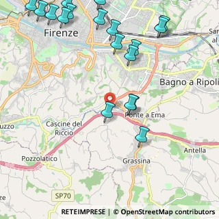 Mappa Uscita Firenze Sud, 50012 Bagno a Ripoli FI, Italia (2.93889)