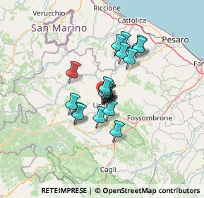 Mappa Strada Provinciale Feltresca, 47836 Urbino PU, Italia (8.62)