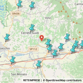 Mappa Via del Torrino, 50059 Vinci FI, Italia (5.81429)