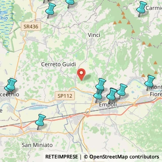 Mappa Via del Torrino, 50059 Vinci FI, Italia (6.58571)