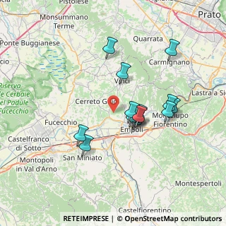 Mappa Via del Torrino, 50059 Vinci FI, Italia (6.37714)