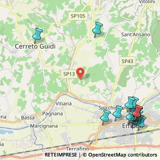 Mappa Via del Torrino, 50059 Vinci FI, Italia (3.49067)