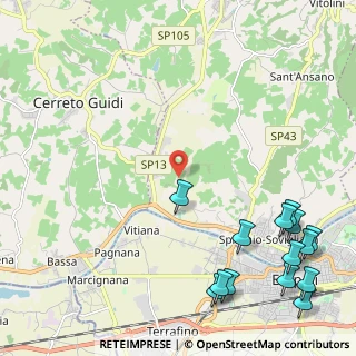 Mappa Via del Torrino, 50059 Vinci FI, Italia (3.30929)