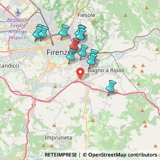 Mappa Via Lungo L'Ema, 50012 Firenze FI, Italia (3.89077)