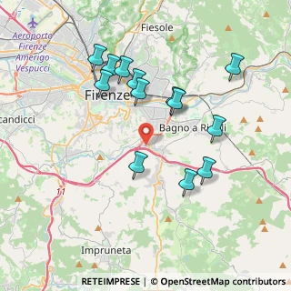 Mappa Via Lungo L'Ema, 50012 Firenze FI, Italia (3.75615)