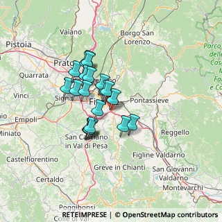 Mappa Via Lungo L'Ema, 50012 Firenze FI, Italia (10.406)
