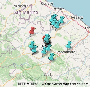 Mappa Via Giannetto Dini, 61029 Urbino PU, Italia (8.6145)