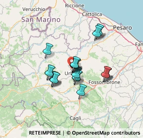 Mappa Via Giannetto Dini, 61029 Urbino PU, Italia (10.55)