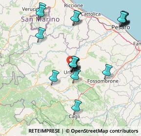 Mappa Via Giannetto Dini, 61029 Urbino PU, Italia (17.6)