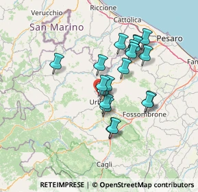 Mappa Via Giannetto Dini, 61029 Urbino PU, Italia (11.63842)