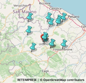 Mappa Via Giannetto Dini, 61029 Urbino PU, Italia (10.99643)