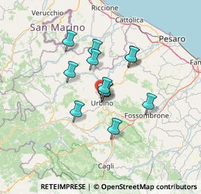 Mappa Via Giannetto Dini, 61029 Urbino PU, Italia (10.145)