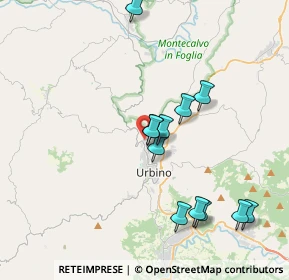 Mappa Via Giannetto Dini, 61029 Urbino PU, Italia (3.84333)