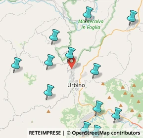 Mappa Via Giannetto Dini, 61029 Urbino PU, Italia (5.62769)