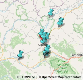 Mappa Via Giannetto Dini, 61029 Urbino PU, Italia (5.9025)