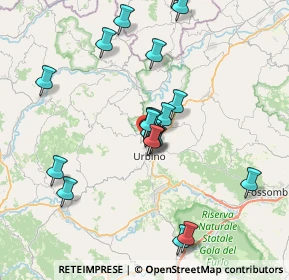 Mappa Via Giannetto Dini, 61029 Urbino PU, Italia (7.277)