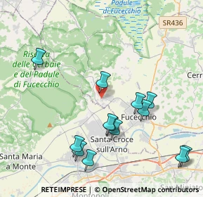 Mappa Via del Collettore, 50054 Fucecchio FI, Italia (4.51385)