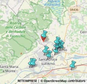 Mappa Via del Collettore, 50054 Fucecchio FI, Italia (3.52273)