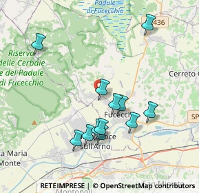 Mappa Via Giovanni da Verrazzano, 50054 Fucecchio FI, Italia (3.74667)