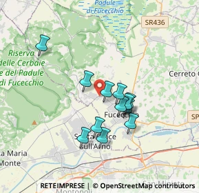 Mappa Via Giovanni da Verrazzano, 50054 Fucecchio FI, Italia (2.9275)