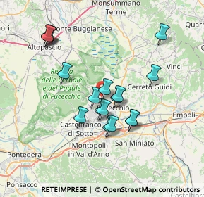 Mappa CABOTO, 50054 Fucecchio FI, Italia (6.74278)