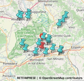 Mappa Via Giovanni da Verrazzano, 50054 Fucecchio FI, Italia (7.22895)