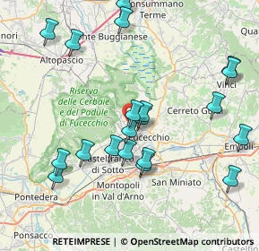 Mappa Via Sicilia, 50054 Fucecchio FI, Italia (8.736)