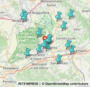 Mappa Via Giovanni Caboto, 50054 Fucecchio FI, Italia (6.73867)