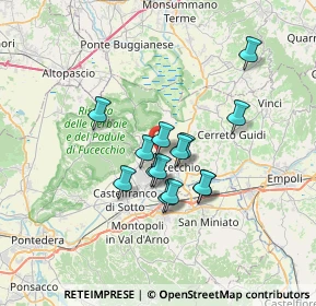 Mappa Via Giovanni Caboto, 50054 Fucecchio FI, Italia (5.235)