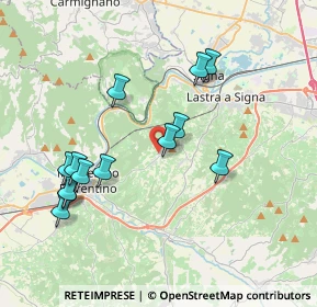 Mappa Via Alcide De Gasperi, 50055 Lastra a Signa FI, Italia (3.92385)