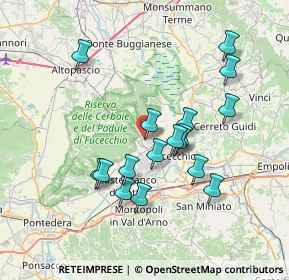 Mappa Piazza Amilcare Donnini, 50054 Fucecchio FI, Italia (6.82176)