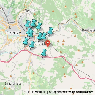 Mappa Via di Centanni, 50012 Bagno a Ripoli FI, Italia (3.29077)