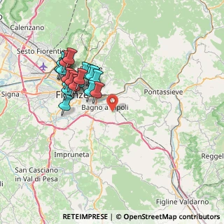 Mappa Via di Centanni, 50012 Bagno a Ripoli FI, Italia (7.24316)