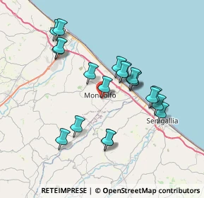 Mappa Via Enrico Caruso, 61037 Mondolfo PU, Italia (6.9105)